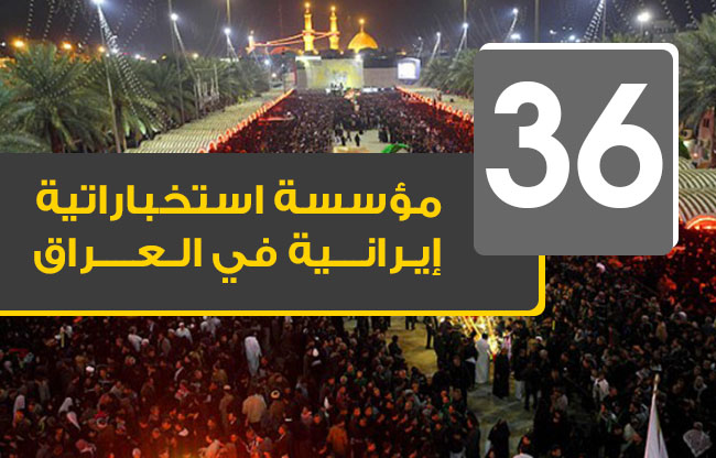 36 مؤسسة استخباراتية إيرانية في العراق